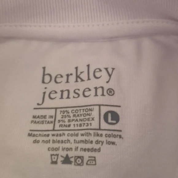 BERKELEY & JENSEN Men's Lavender Polo Shirt L - Picture 5 of 8